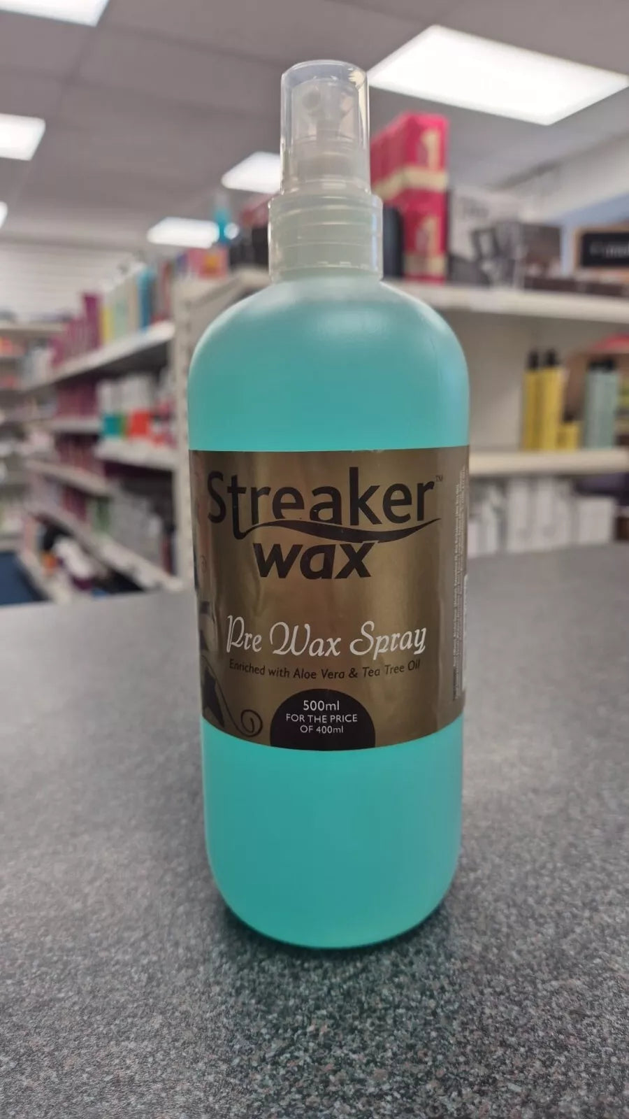 Streaker Pre Wax Spray 500ml with Tea Tree oil