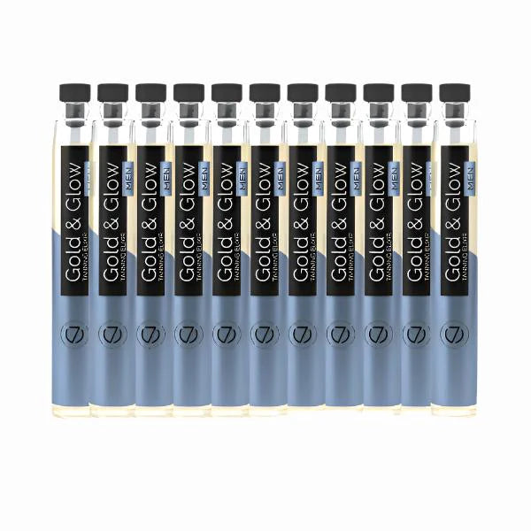 7Suns Gold & Glow MEN Dry Tanning Oil 10 x 5.7ml