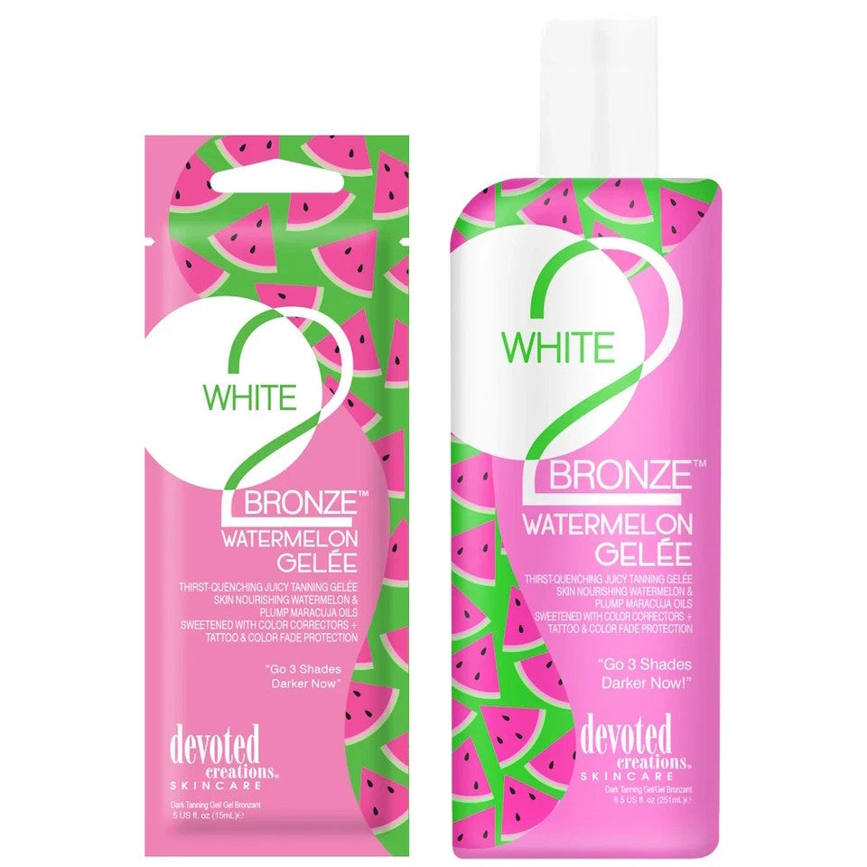 Devoted Creations White 2 Bronze Watermelon Gelee Sunbed Tanning Accelerator