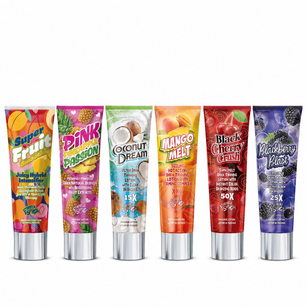 Fiesta Sun FRUITY SCENTSATIONS COLLECTION Sunbed Tanning Lotions - Fast Dispatch