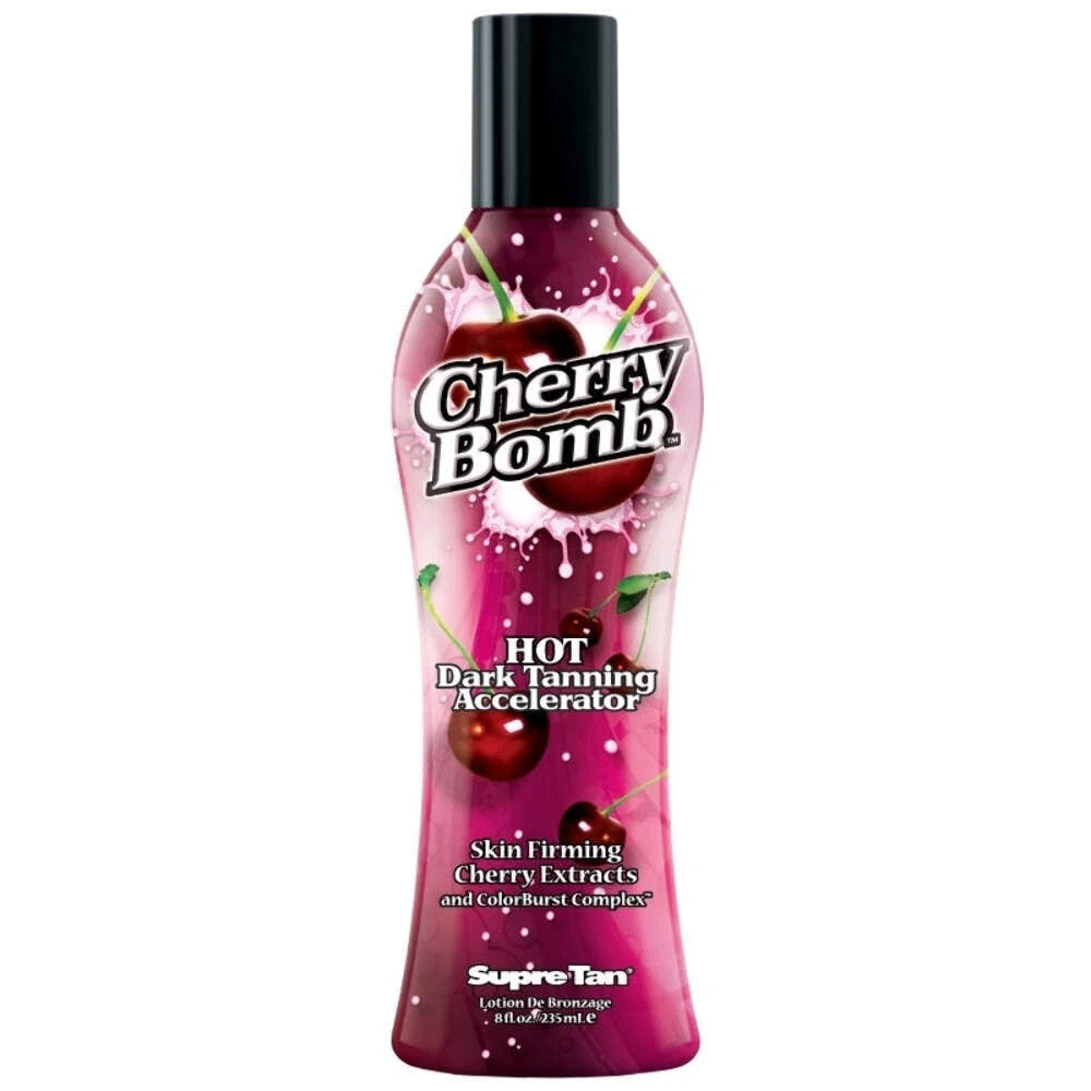 Supre Tan Cherry Bomb Hot Tingle Dark Tanning Sunbed Cream 235ML