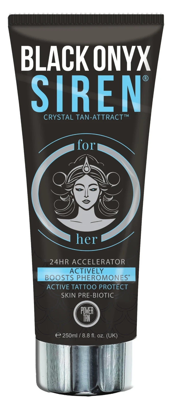 Power Tan Black Onyx Siren Tanning Accelerator for Her 250ml FAST DELIVERY