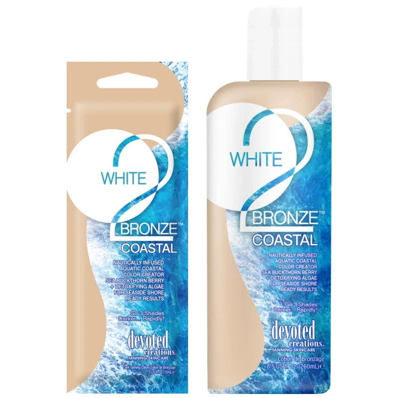 Devoted Creations White 2 Bronze Coastal Accelerator sunbed tanning lotion cream