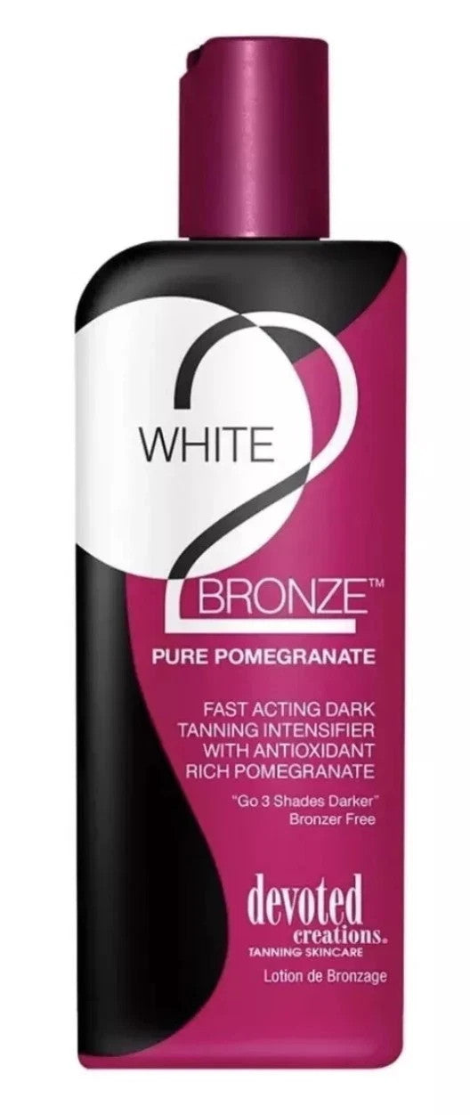 Devoted Creations White 2 Bronze Pomegranate Dark Sunbed Tanning Lotion Cream