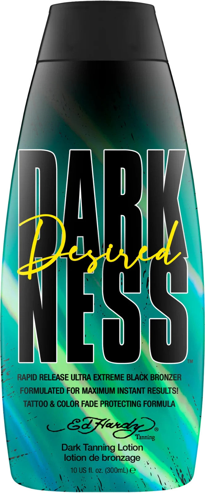 Ed Hardy Desired Darkness Extreme Black Bronzer sunbed tanning lotion 300ml