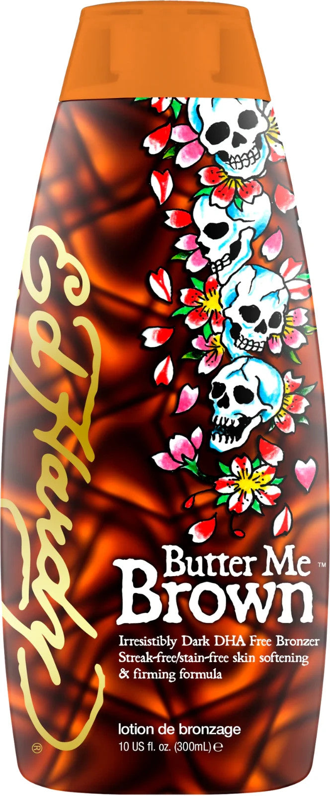 Ed Hardy Butter Me Brown Dark DHA Free Bronzer sunbed tanning lotion cream 300ml