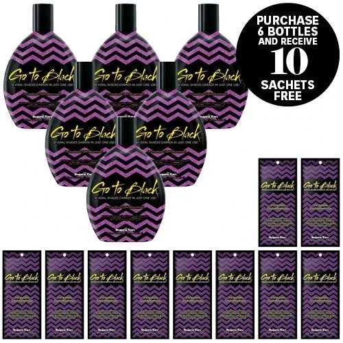 Supre Go To Black Salon Deal Purchase 6 bottles get 10 sachets Free