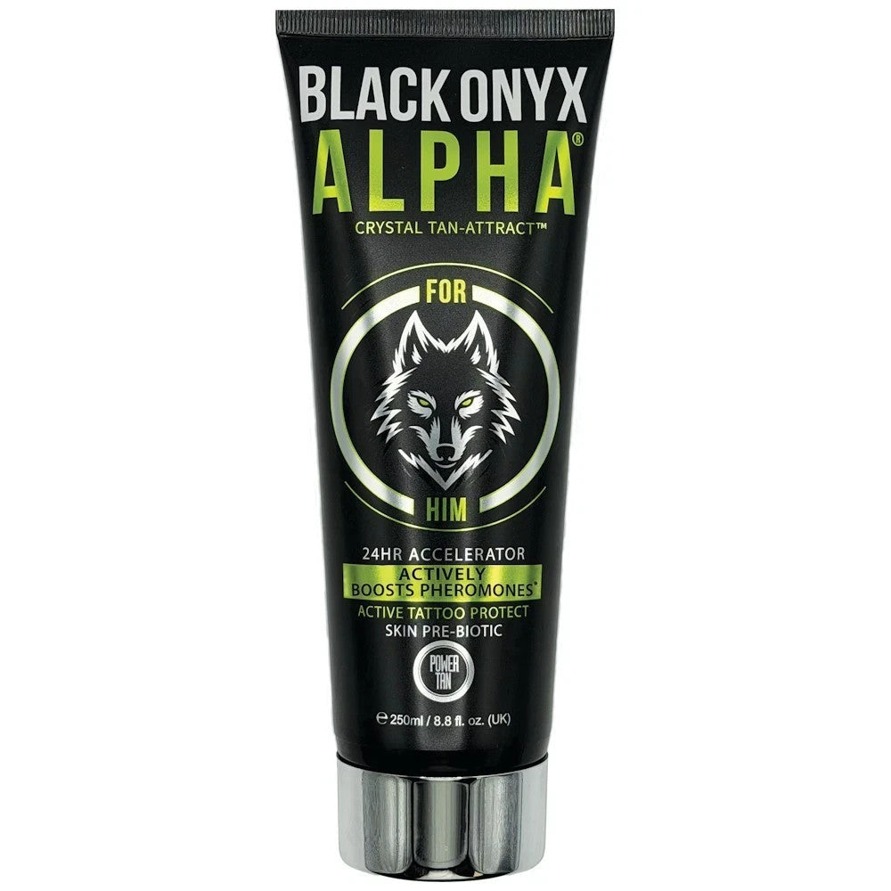 Power Tan Black Onyx ALPHA (for him) Tanning Accelerator sunbed 250ML