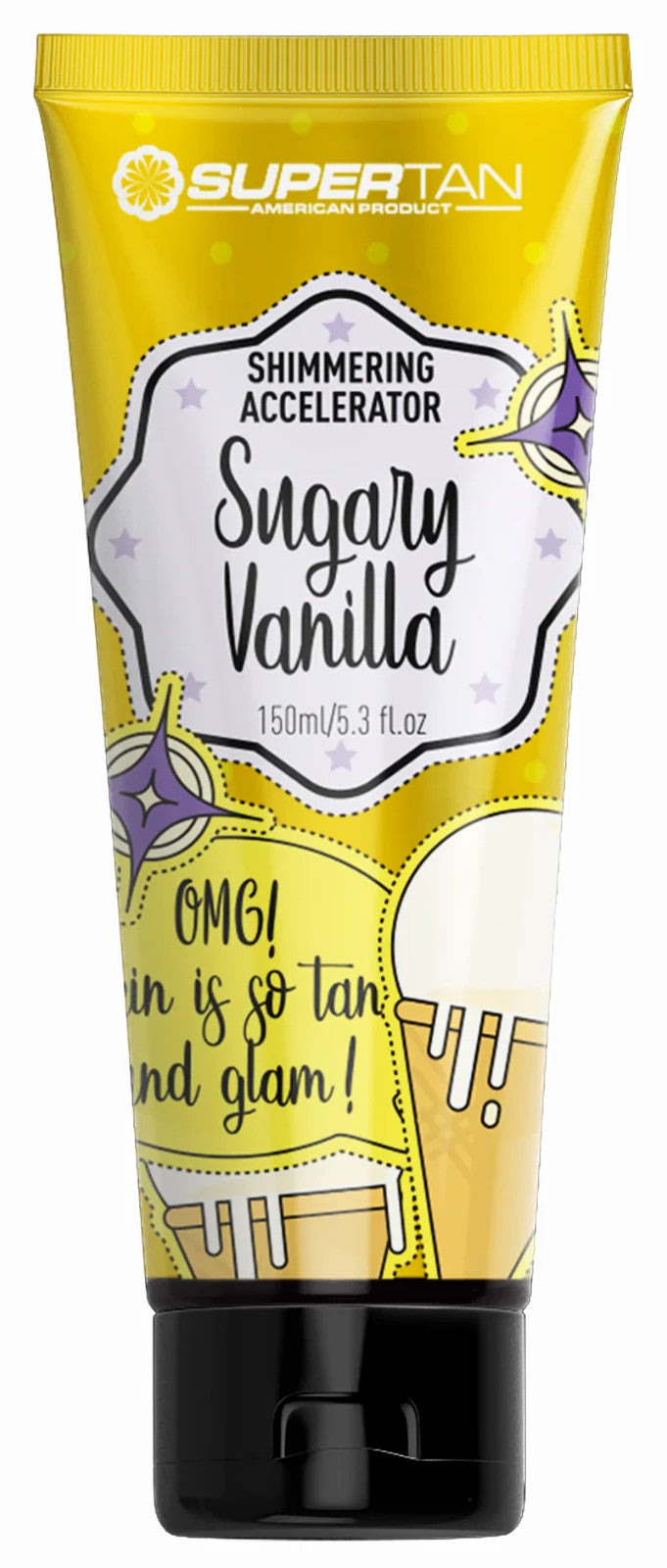 SuperTan Sugary Vanilla Shimmering Accelerator sunbed tanning lotion 150ml