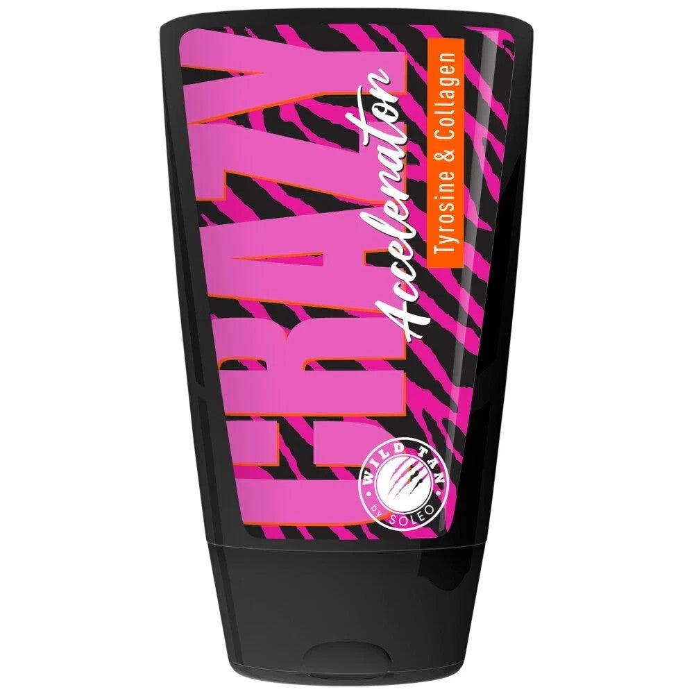 Soleo Crazy Accelerator Sunbed Tanning  Anti Ageing formula with Collagen 125ml