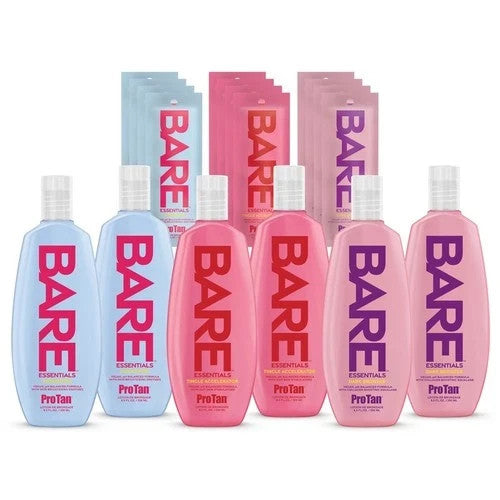Pro Tan Bare Essentials Intro Kit sunbed tanning lotion cream deal SALONS