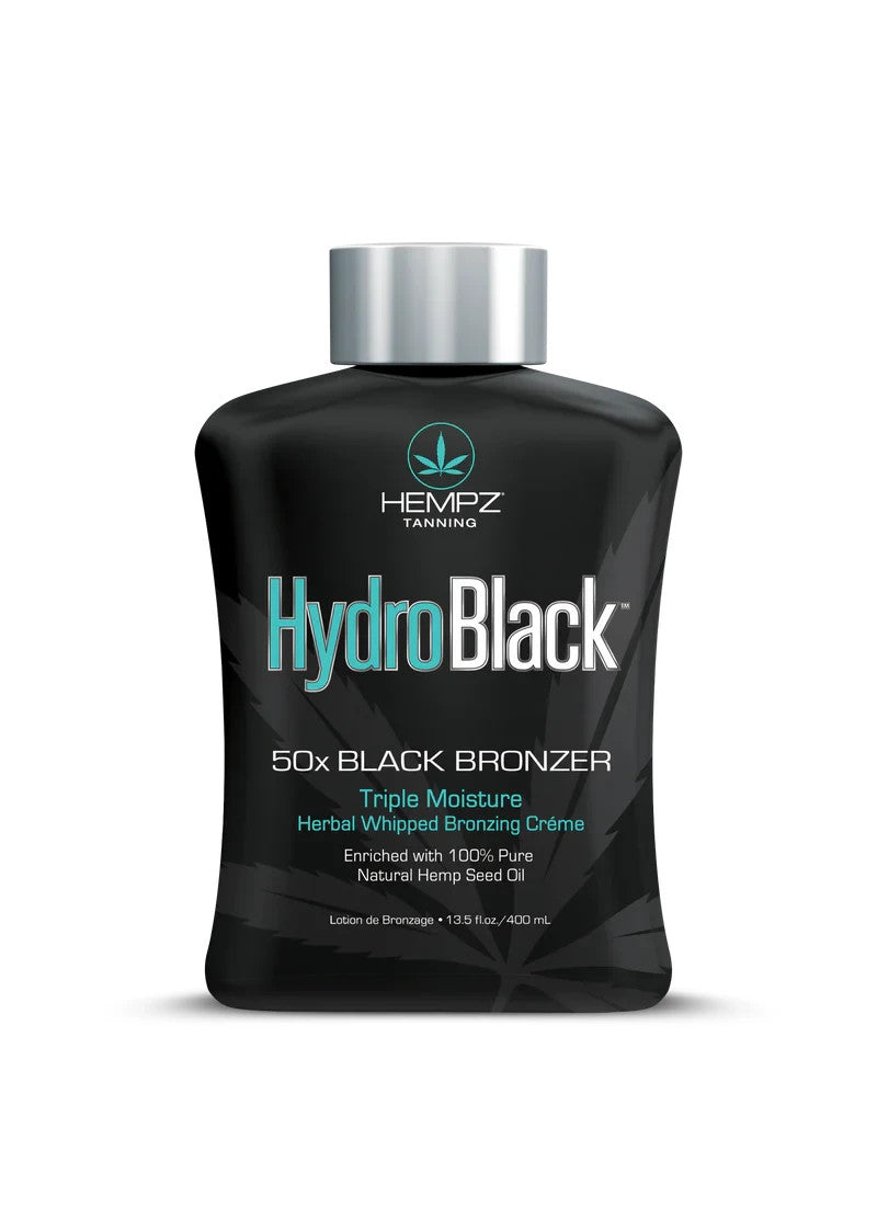 Hempz HydroBlack 50x Black Bronzer Bronzing Creme sunbed tanning lotion 400ML