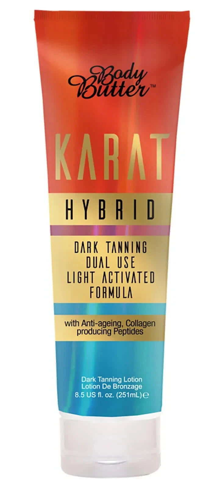Body Butter KARAT HYBRID Dark Tanning Dual Use Sunbed Cream Lotion 251ml