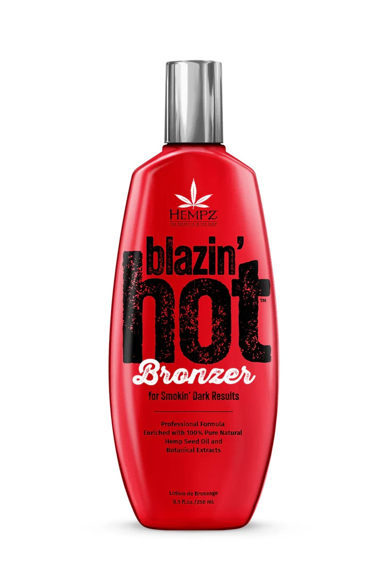 Hempz Blazin Hot Tingle Bronzer sunbed tanning lotion cream 250ml