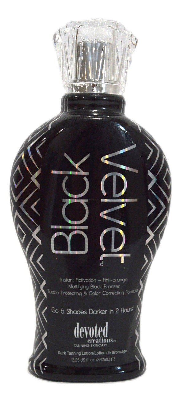 Devoted Creations BLACK VELVET Mattifying Black Bronzer TANNING LOTION 362ml