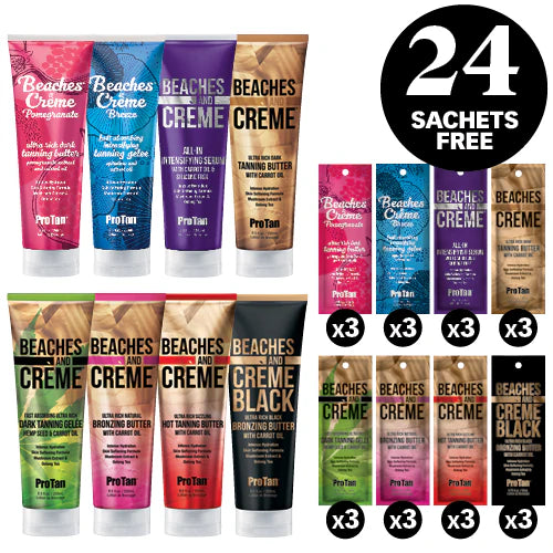 Pro Tan Beaches & Crème Deal 24pc